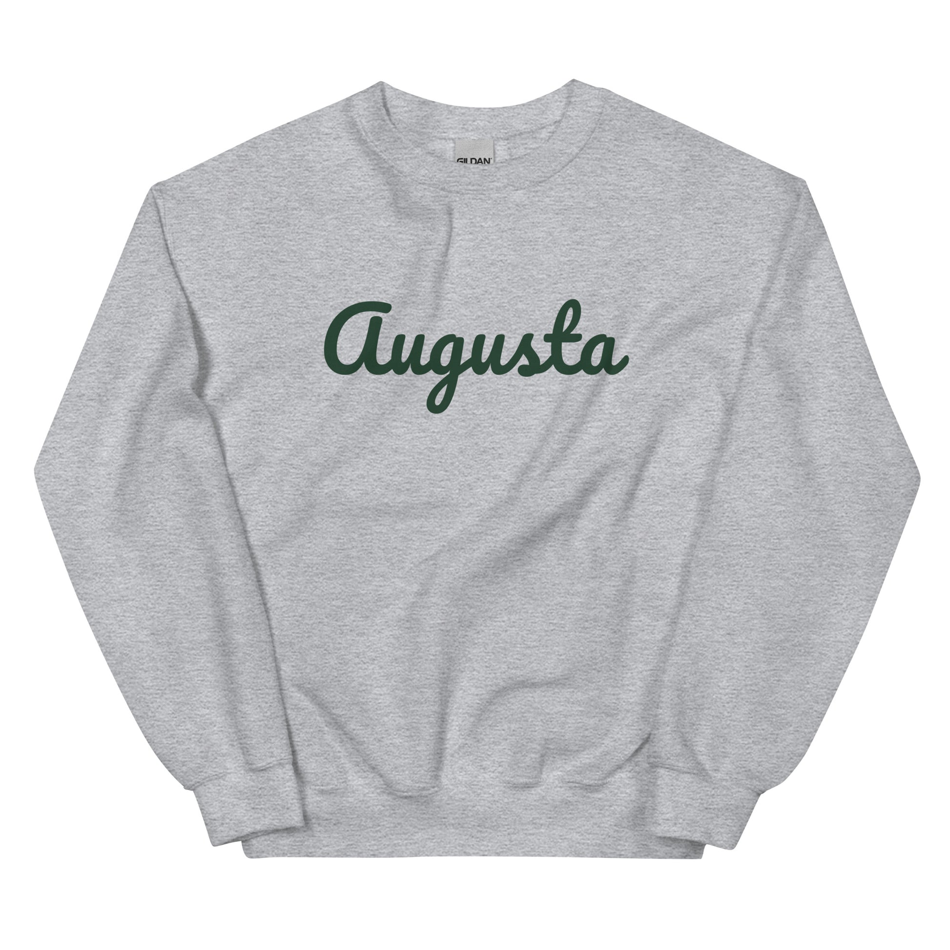 Augusta, Georgia Solo Script - Green - Unisex Sweatshirt