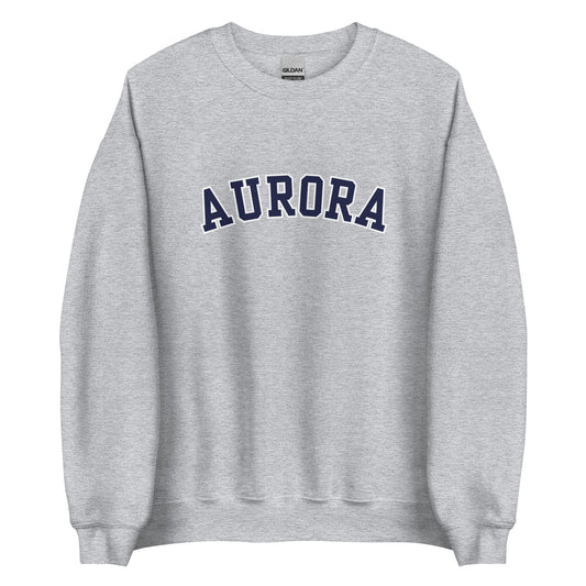 Aurora, Ohio Unisex Crewneck - Block Solo Outline