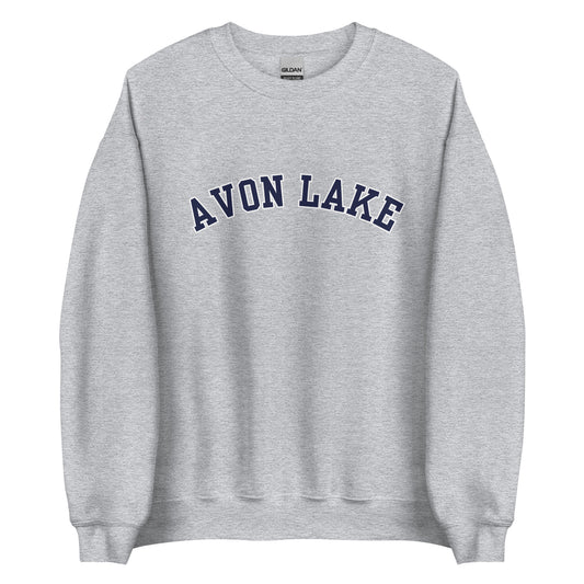Avon Lake, Ohio Unisex Crewneck - Block Solo Outline