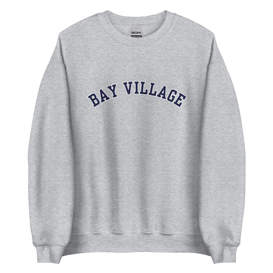 Bay Village, Ohio Unisex Crewneck - Block Solo Outline