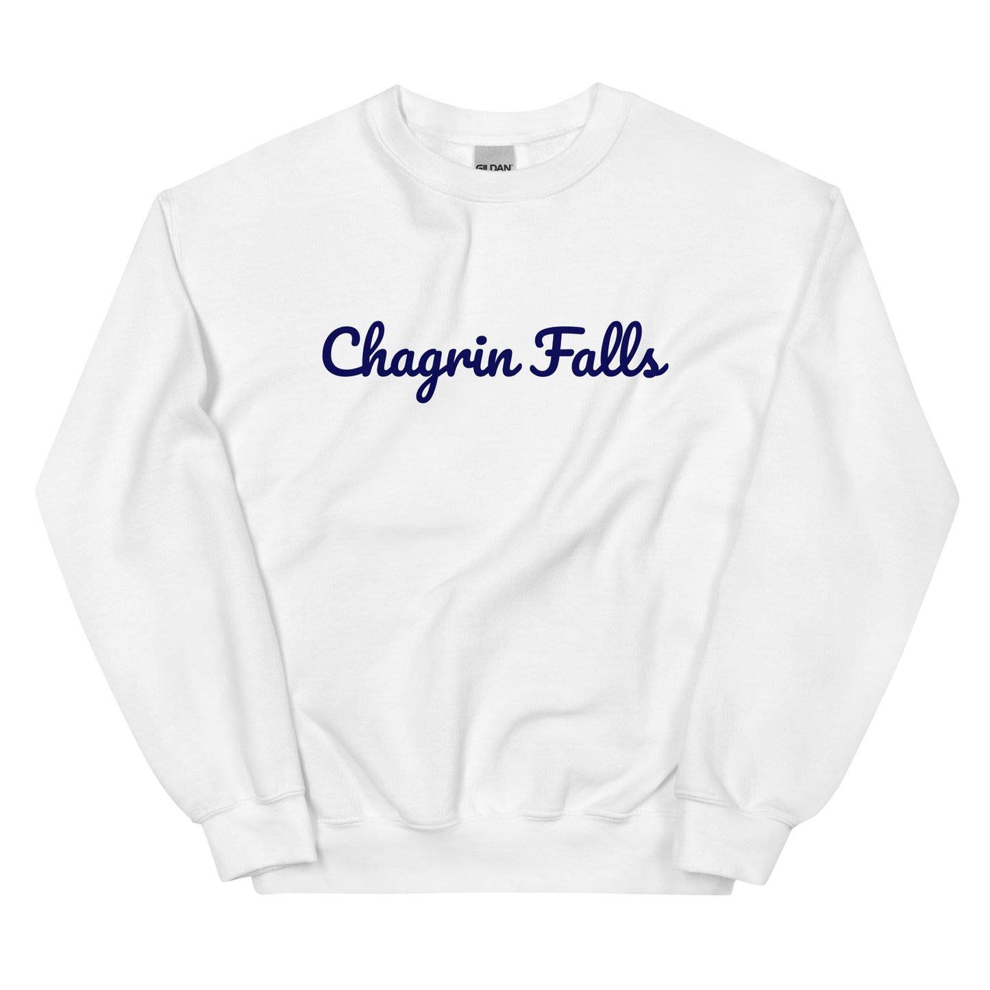 Chagrin Falls Solo Script Navy Blue Unisex Sweatshirt