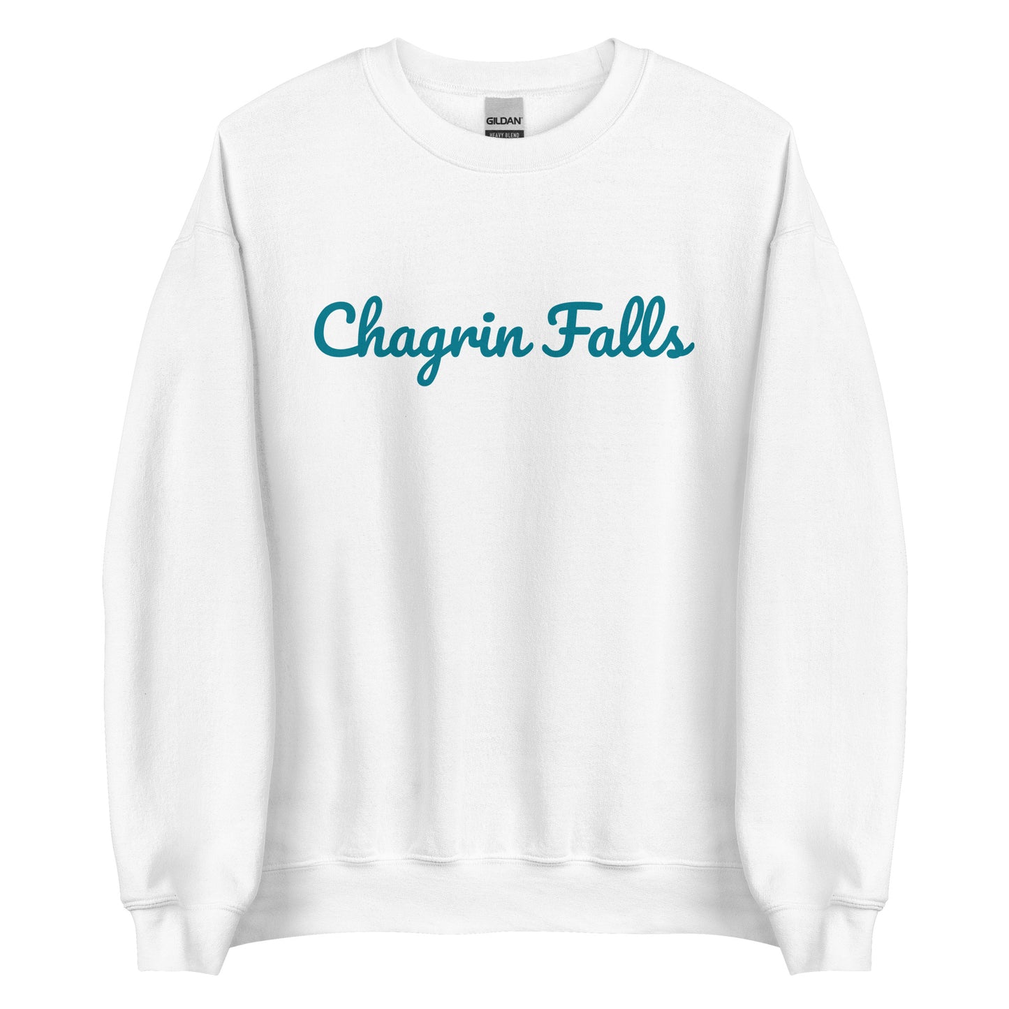 Chagrin Falls Teal Solo Script Unisex Sweatshirt