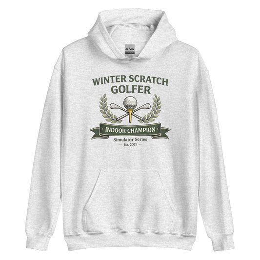 Winter Scratch Golfer - Simulator - Unisex Hoodie
