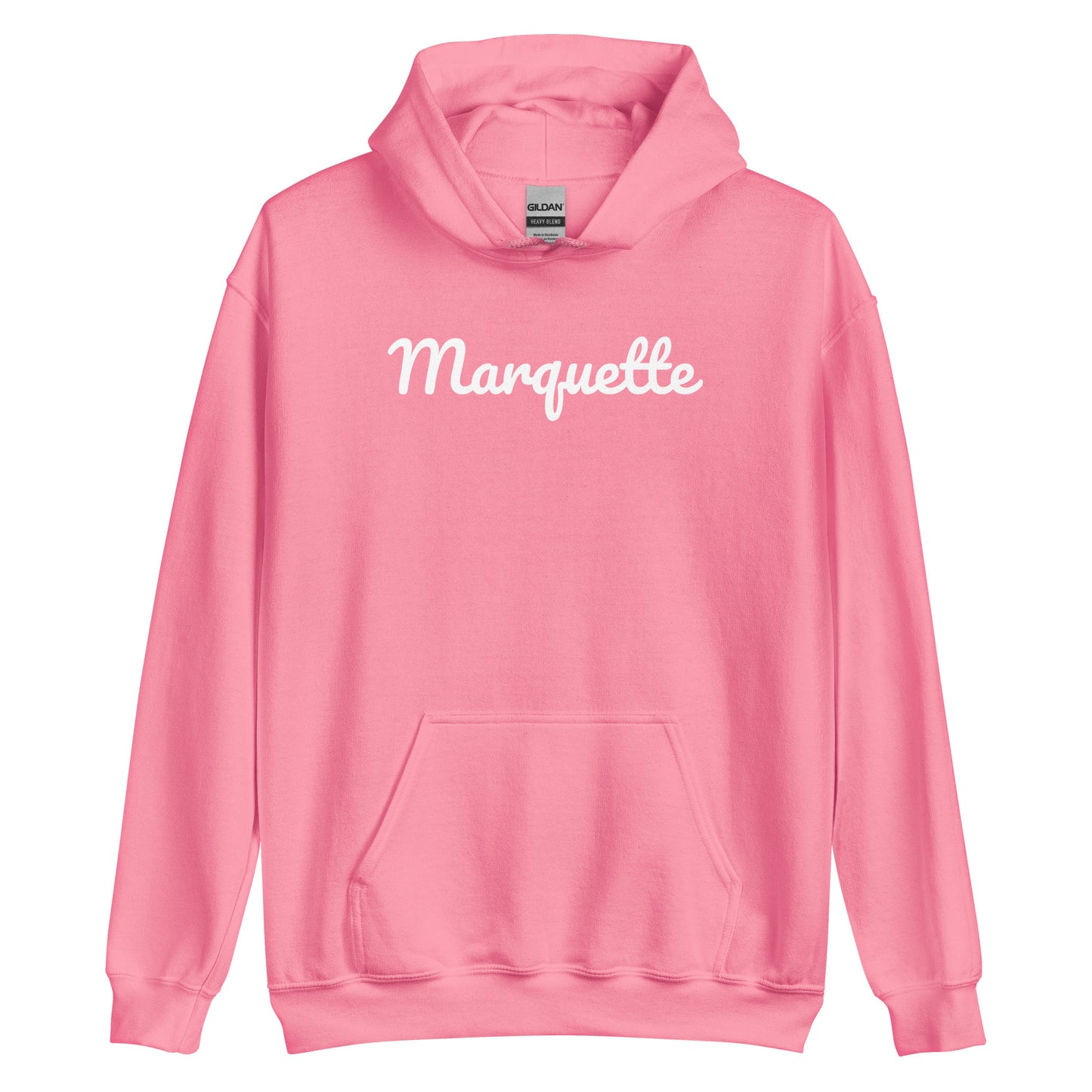 Marquette Michigan Solo Script Unisex Hoodie