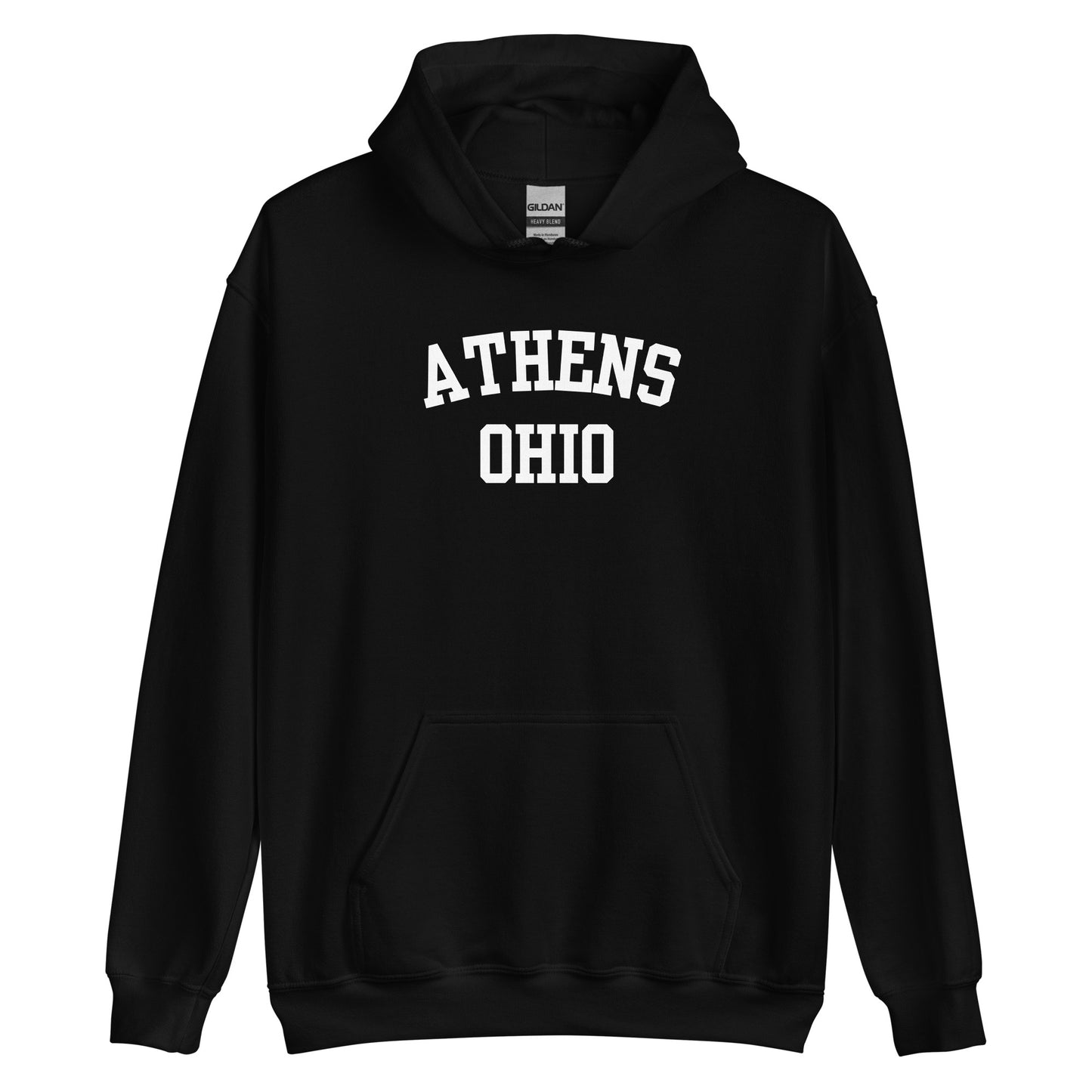Athens Ohio Block Unisex Hoodie