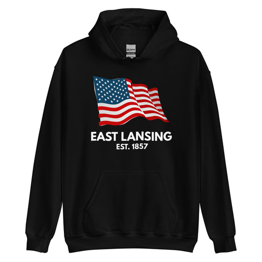 East Lansing Michigan Fourth of July Unisex Hoodie