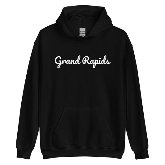 Grand Rapids, Michigan Solo Script Unisex Hoodie