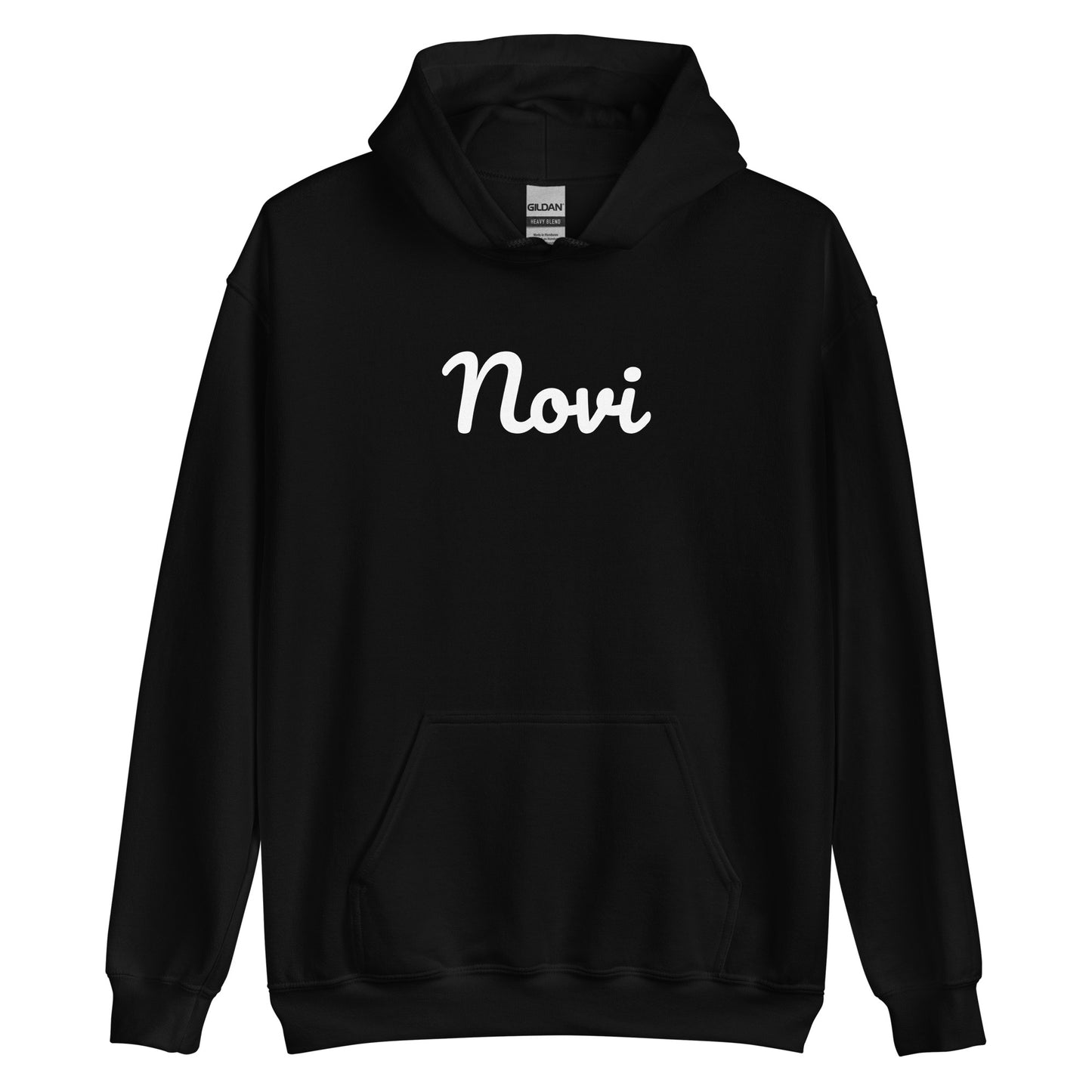 Novi, Michigan Solo Script Unisex Hoodie