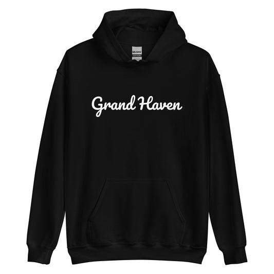 Grand Haven, Michigan Solo Script Unisex Hoodie