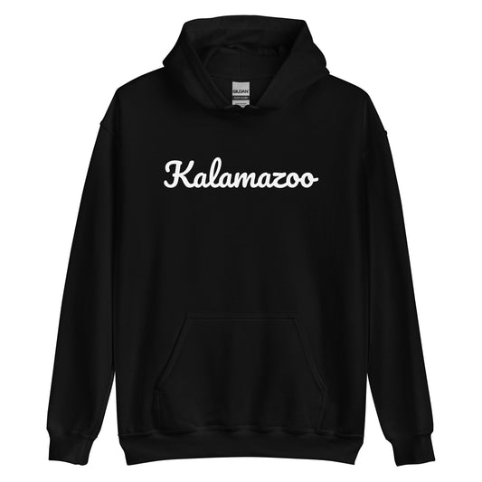 Kalamazoo, Michigan Solo Script Unisex Hoodie