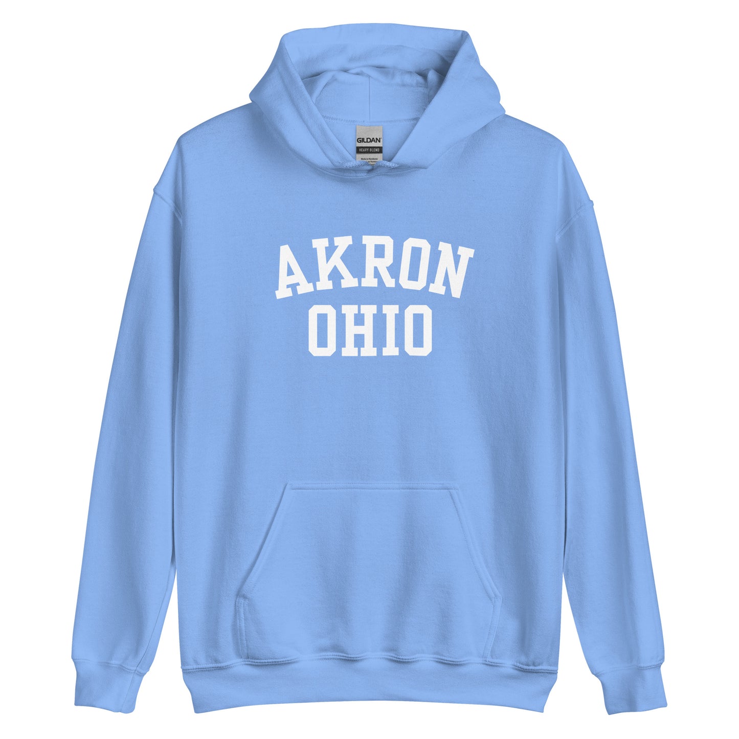 Akron Ohio Block Unisex Hoodie