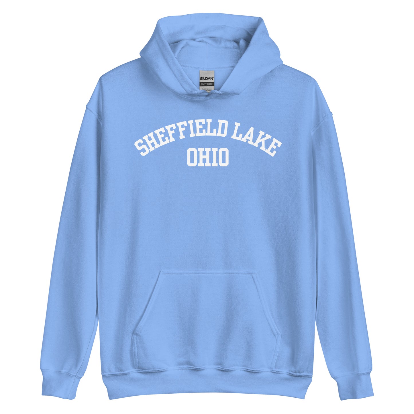 Sheffield Lake Ohio Block Unisex Hoodie