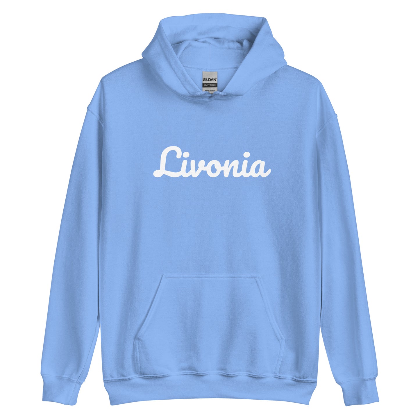 Livonia Michigan Solo Script Unisex Hoodie