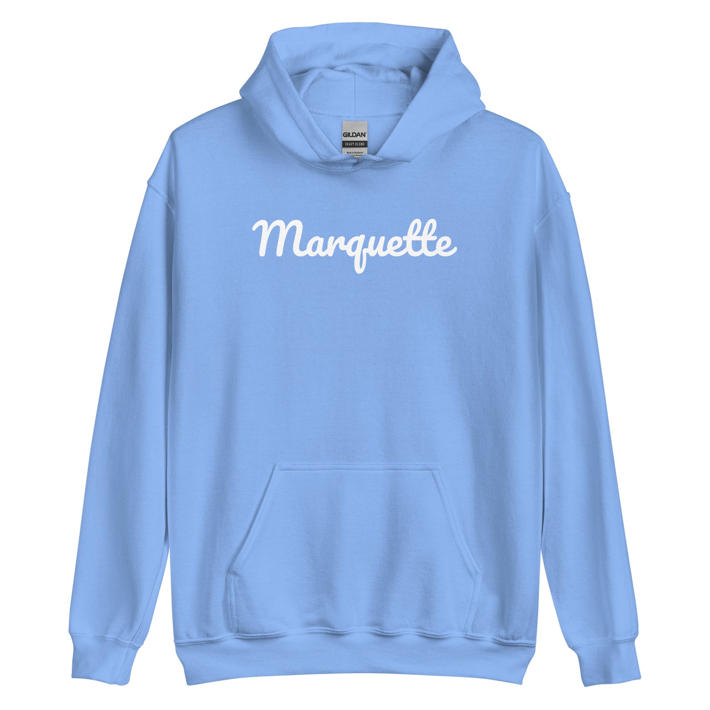 Marquette Michigan Solo Script Unisex Hoodie