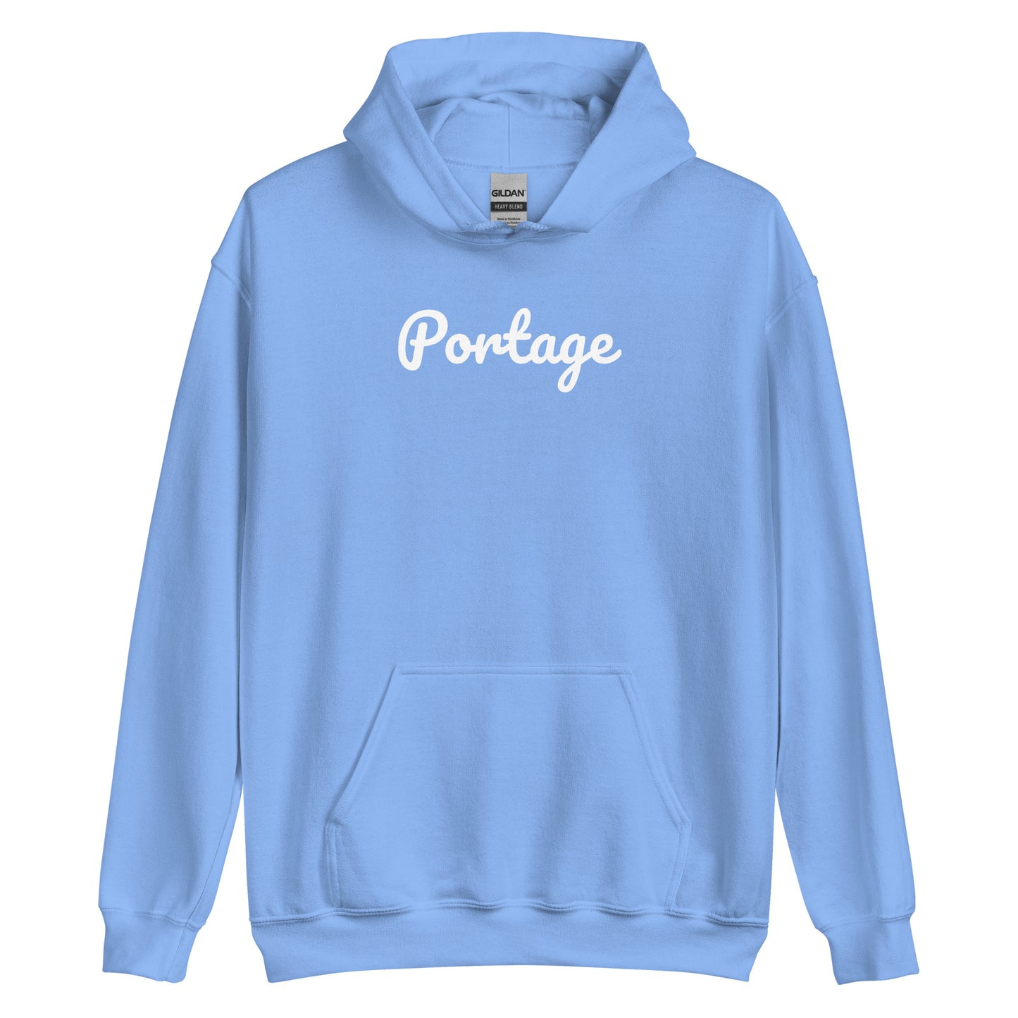 Portage Michigan Solo Script Unisex Hoodie