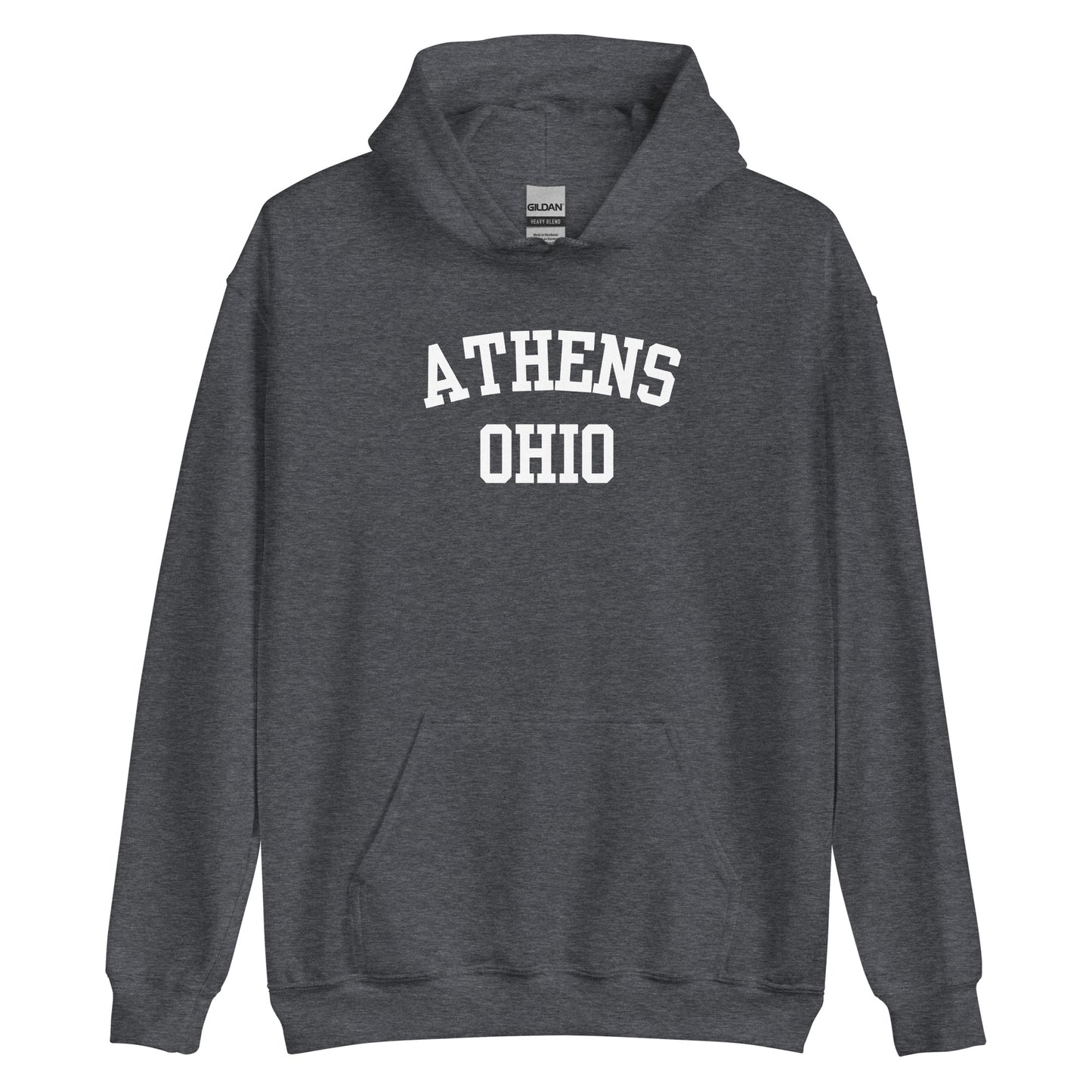 Athens Ohio Block Unisex Hoodie
