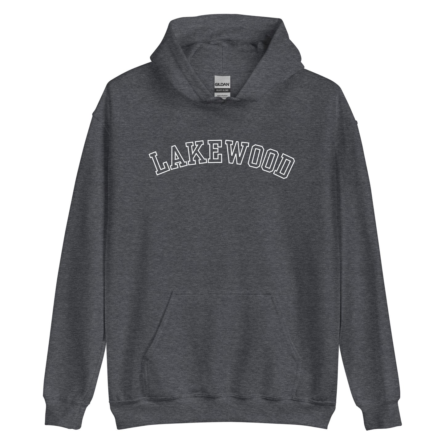 Lakewood Ohio Block Outline Unisex Hoodie