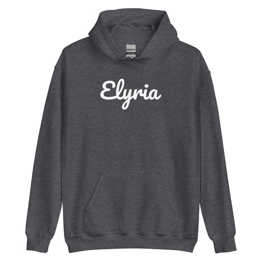 Elyria Ohio Solo Script Unisex Hoodie