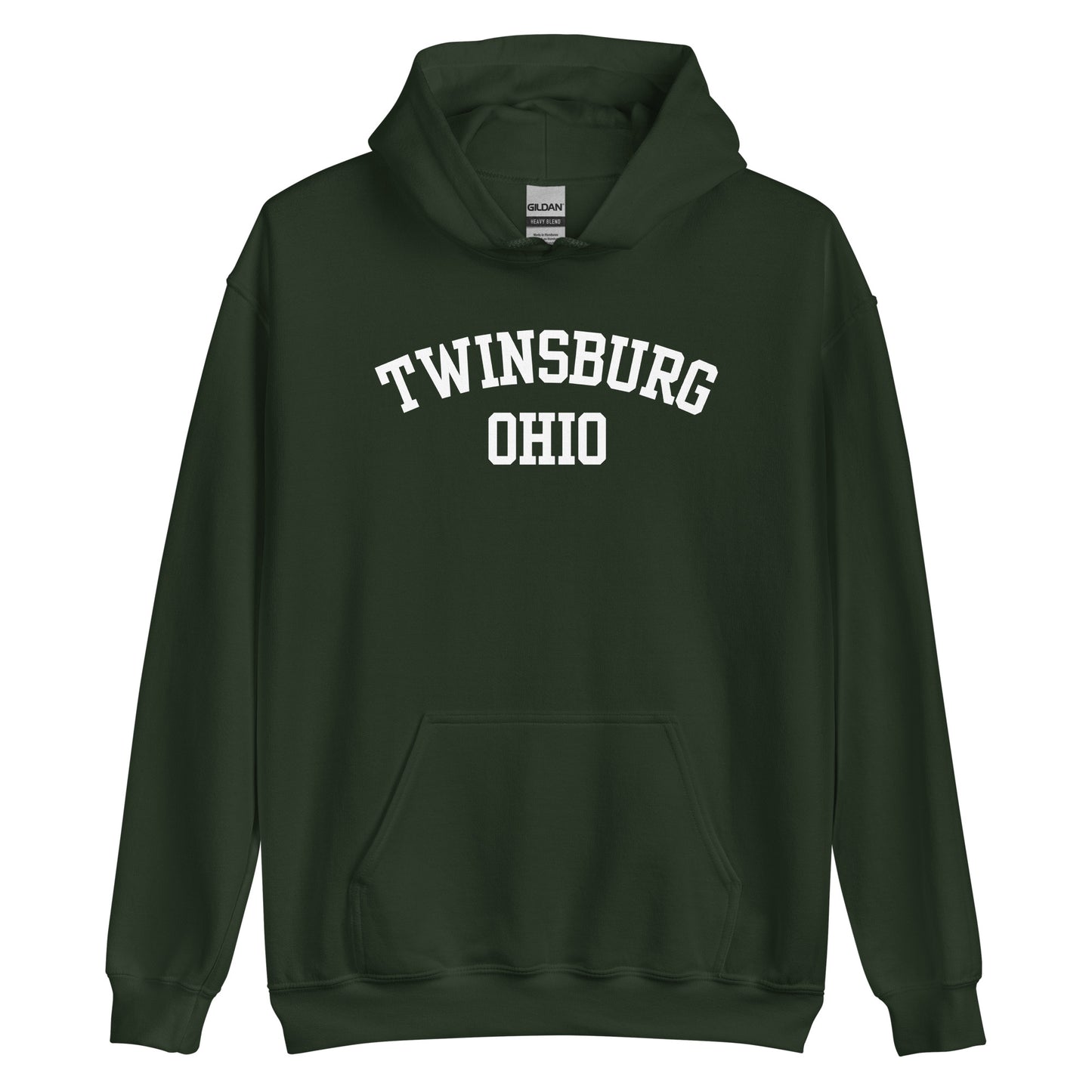 Twinsburg, Ohio Block Style Unisex Hoodie