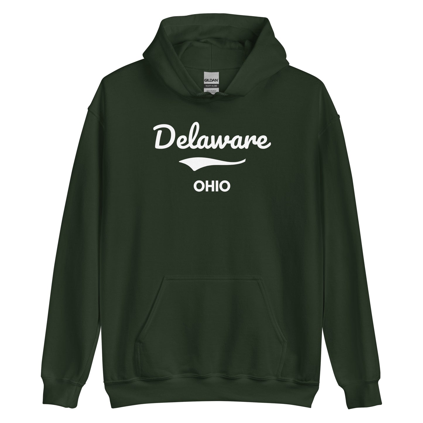 Delaware Ohio Script Unisex Hoodie
