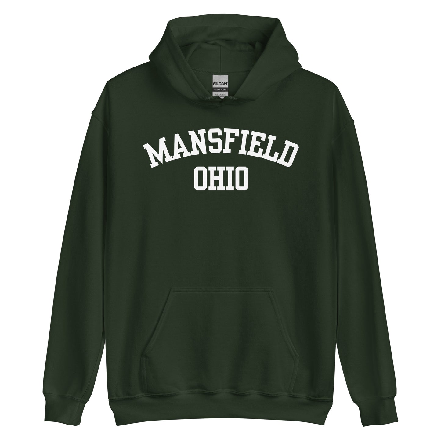 Mansfield Ohio Block Unisex Hoodie