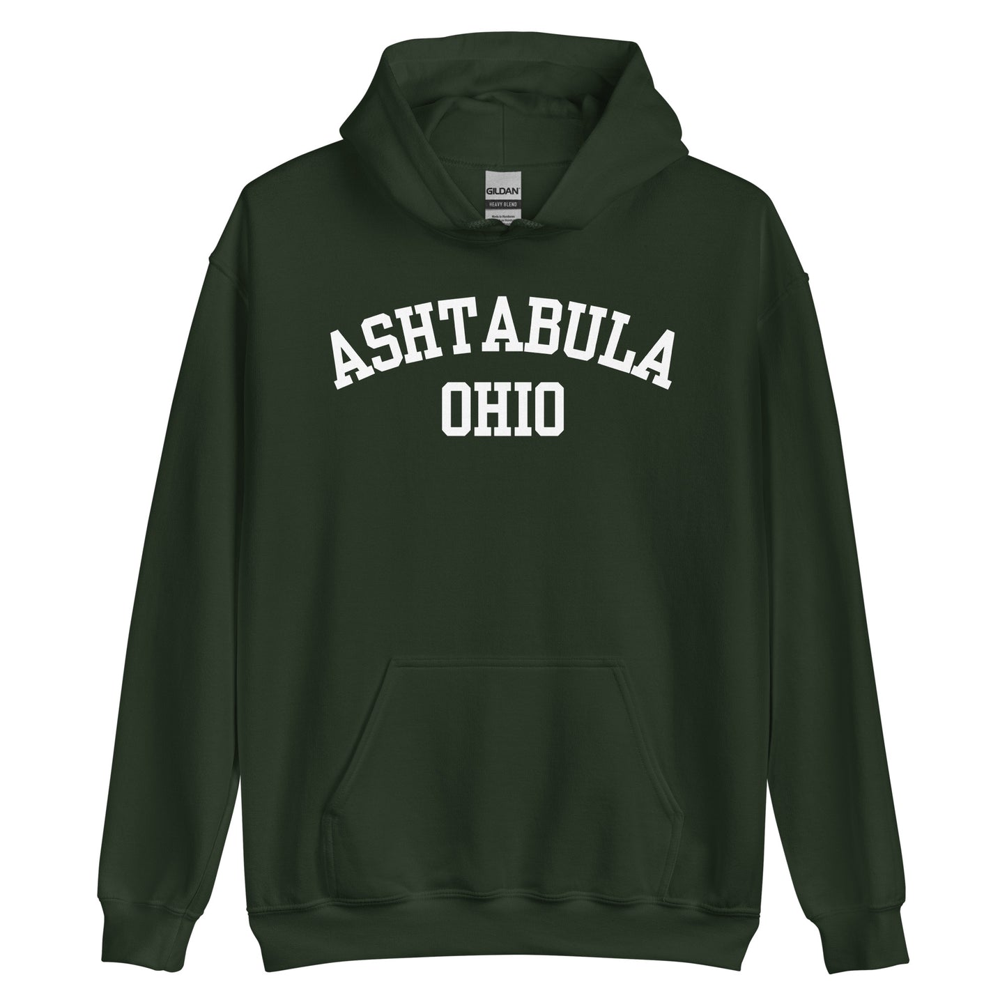 Ashtabula Ohio Block Unisex Hoodie