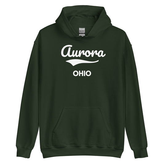 Aurora Ohio Script Unisex Hoodie