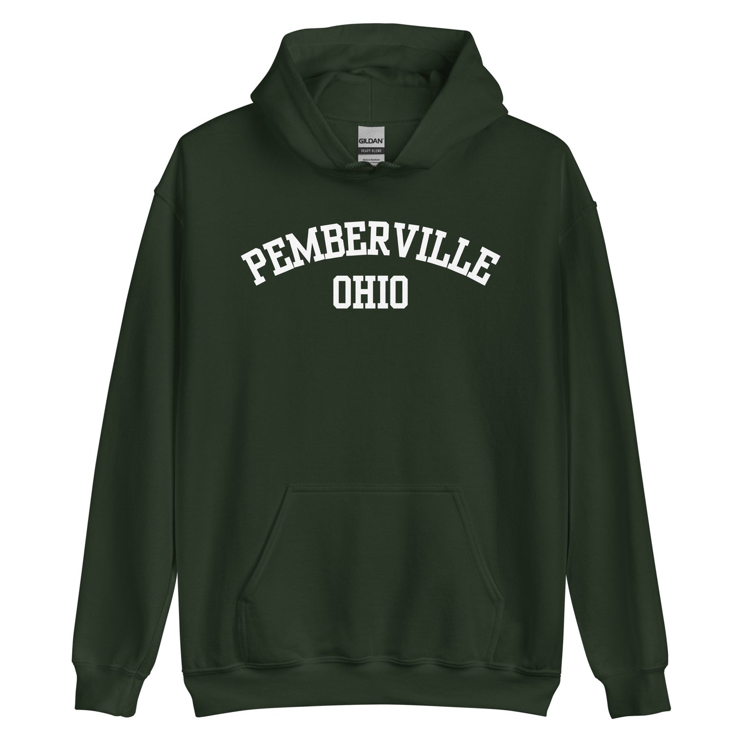 Pemberville Ohio Block Unisex Hoodie