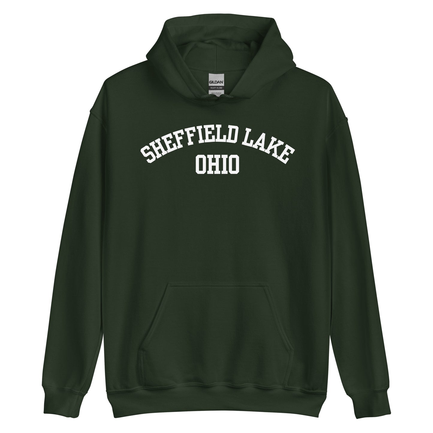 Sheffield Lake Ohio Block Unisex Hoodie