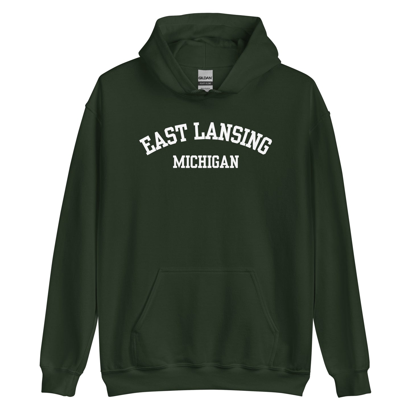 East Lansing Michigan Block Unisex Hoodie