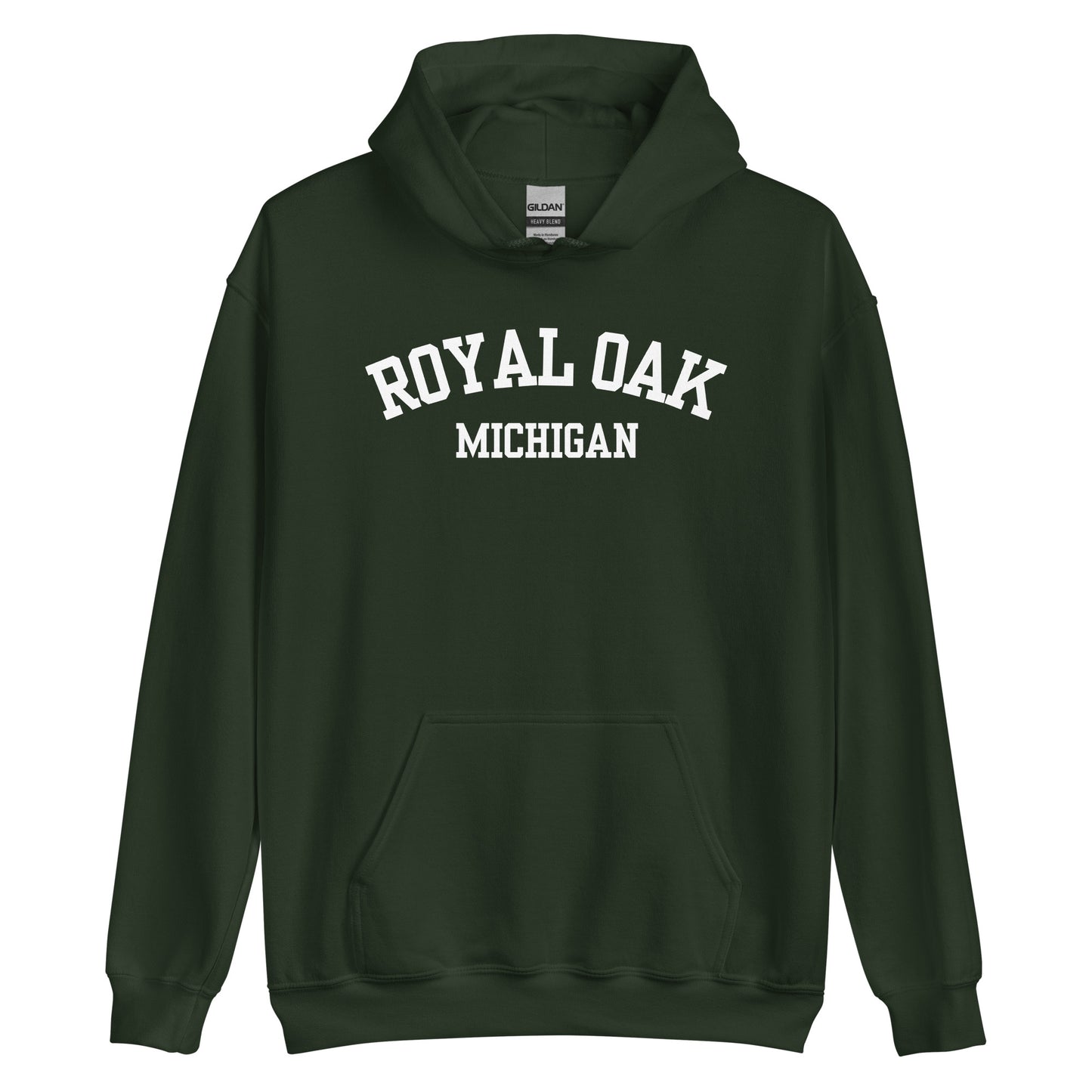 Royal Oak Michigan Block Unisex Hoodie