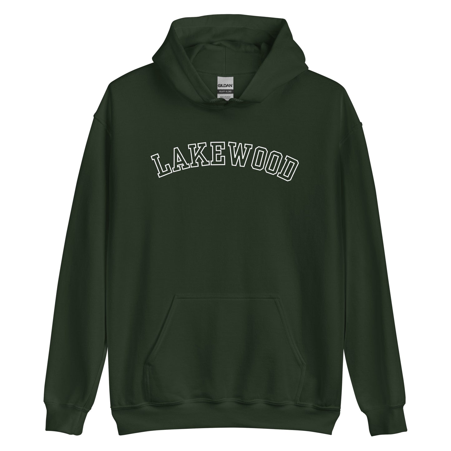 Lakewood Ohio Block Outline Unisex Hoodie