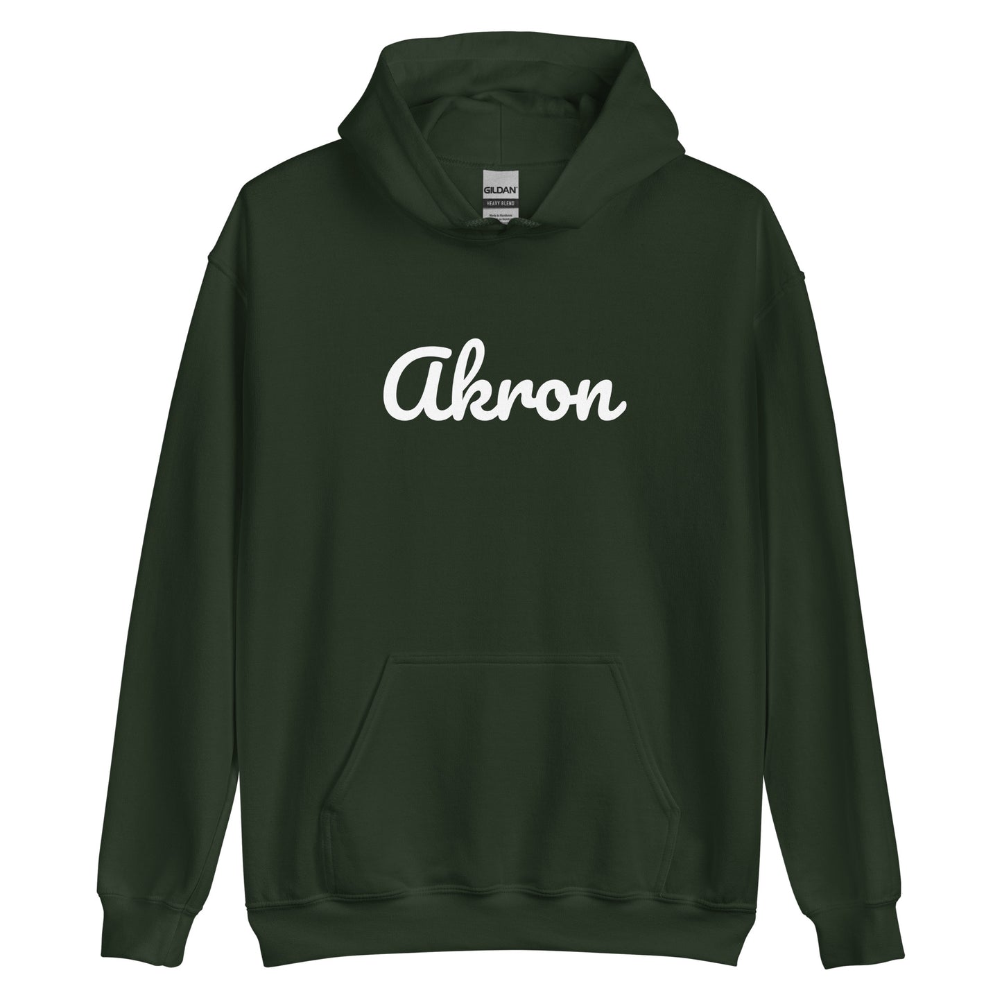 Akron Ohio Solo Script Unisex Hoodie