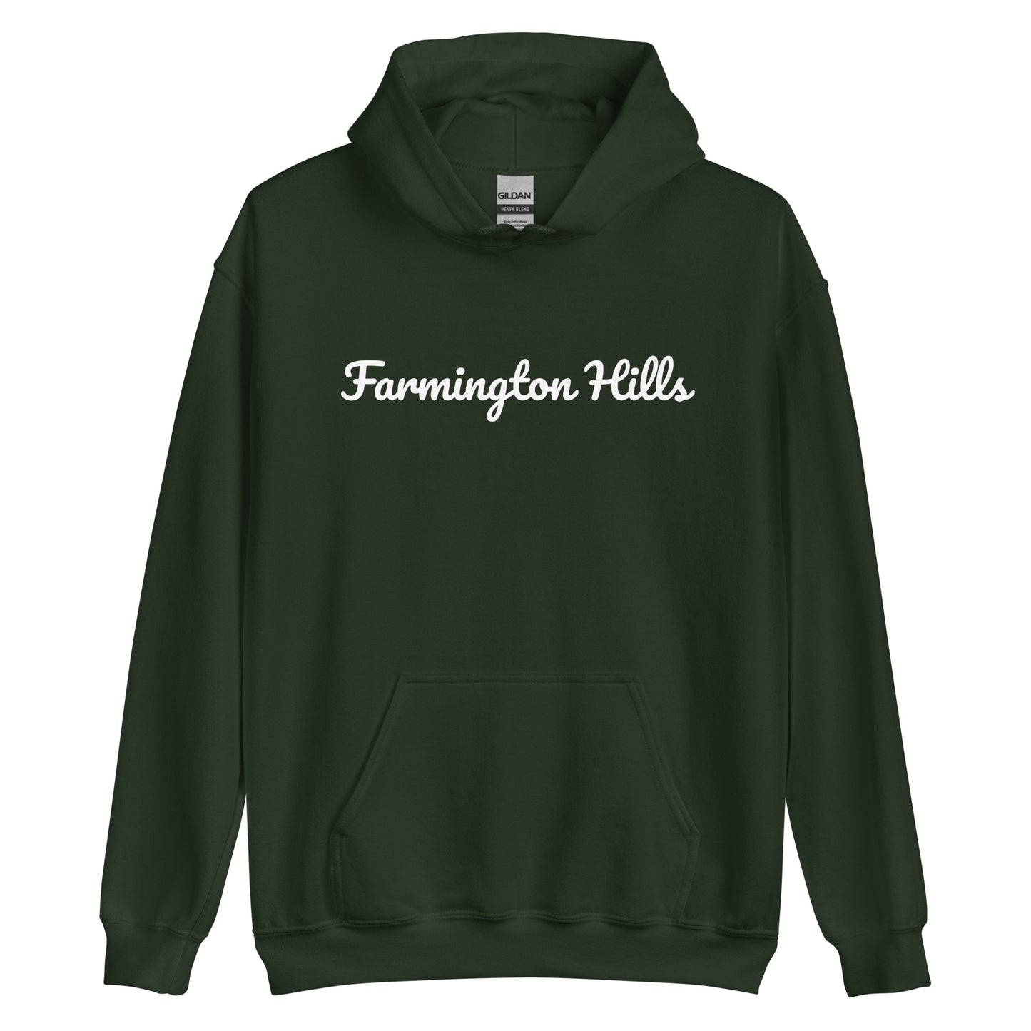 Farmington Hills, Michigan Solo Script Unisex Hoodie