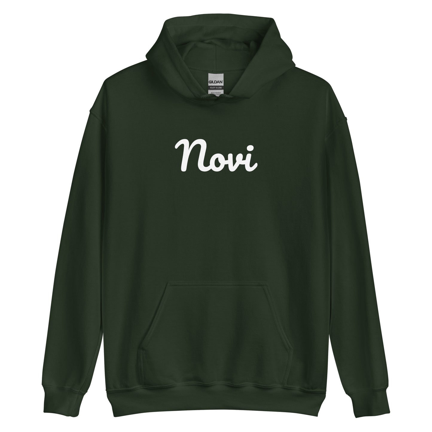 Novi, Michigan Solo Script Unisex Hoodie