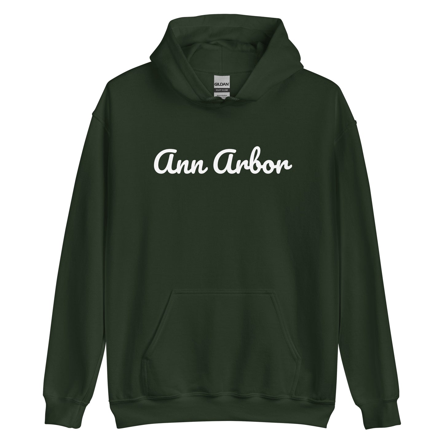 Ann Arbor, Michigan Solo Script Unisex Hoodie