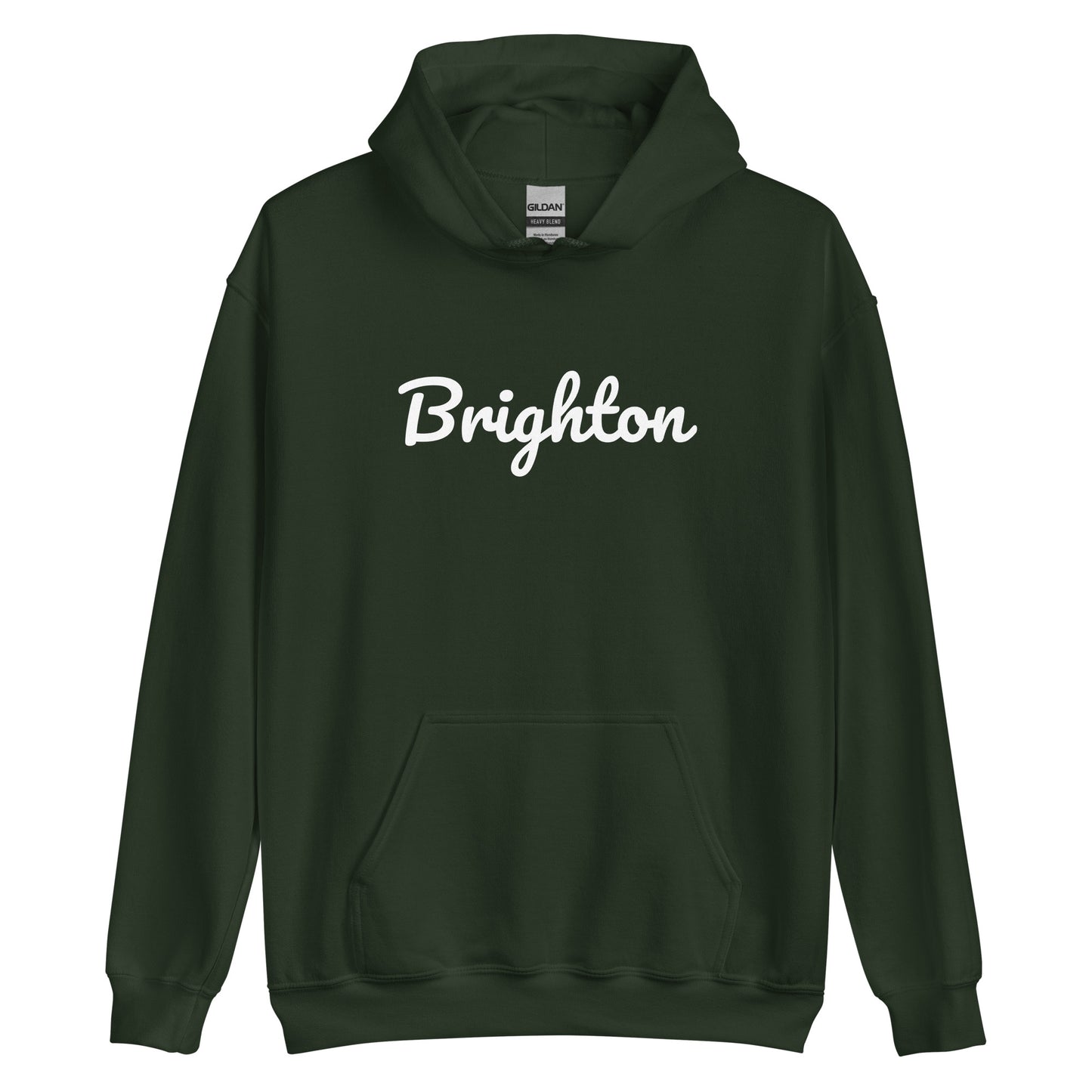 Brighton, Michigan Solo Script Unisex Hoodie