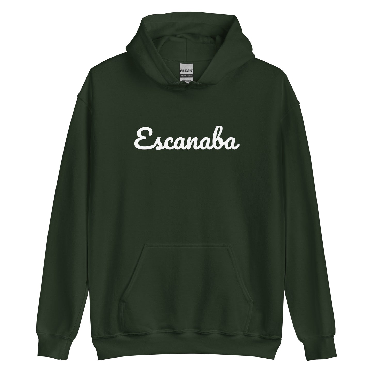 Escanaba, Michigan Solo Script Unisex Hoodie