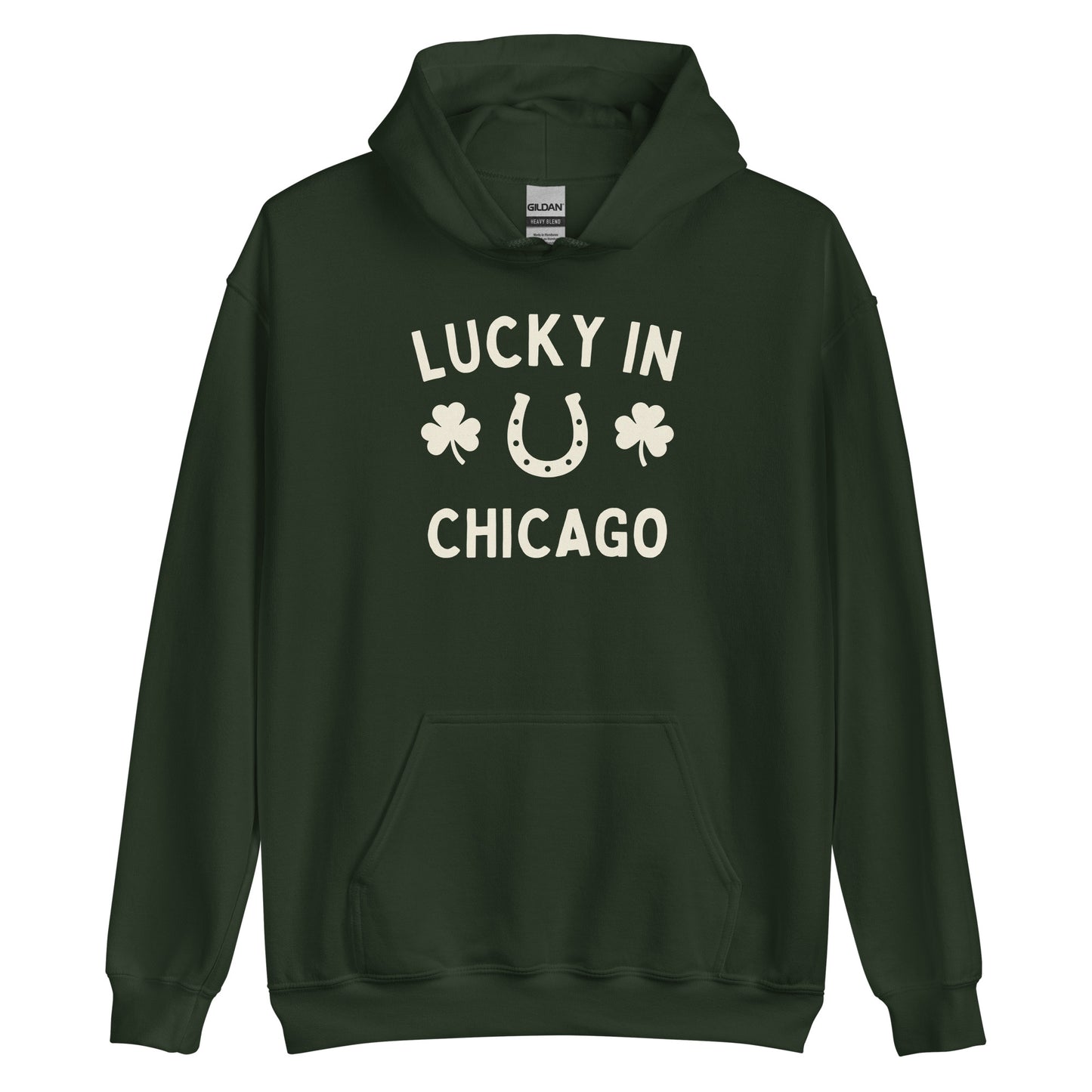 Lucky in Chicago - St. Patrick's Day - Unisex Hoodie