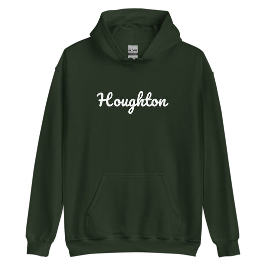 Houghton, Michigan Unisex Hoodie - Solo Script