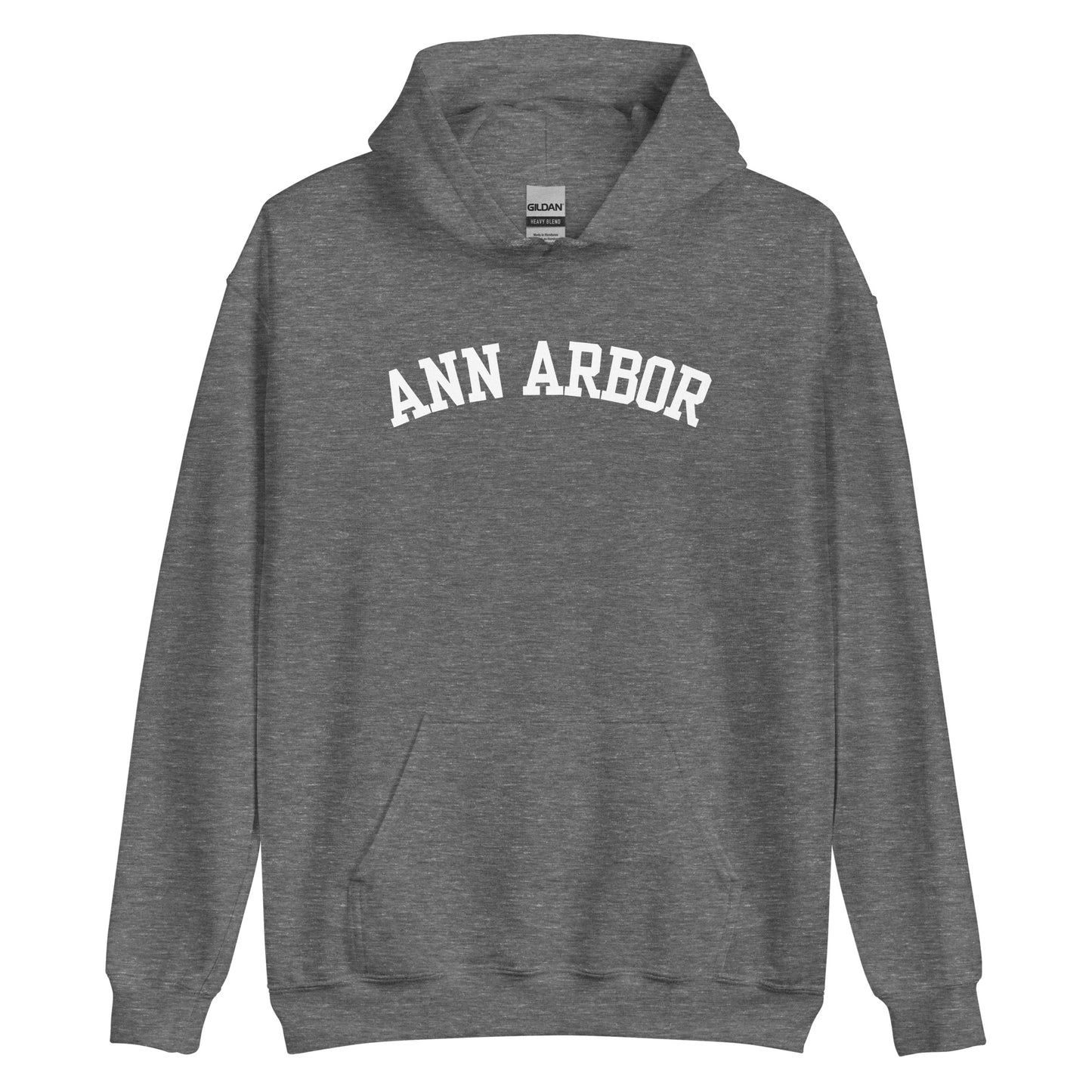 Ann Arbor, Michigan Block Solo Unisex Hoodie