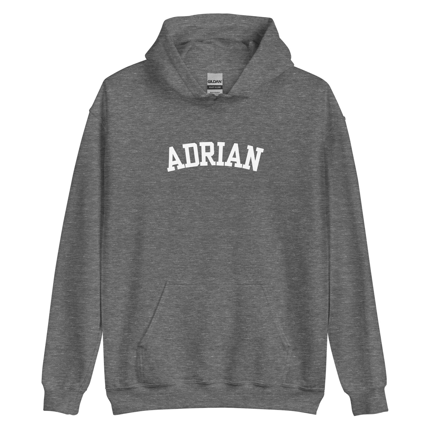Adrian, Michigan Block Solo Unisex Hoodie