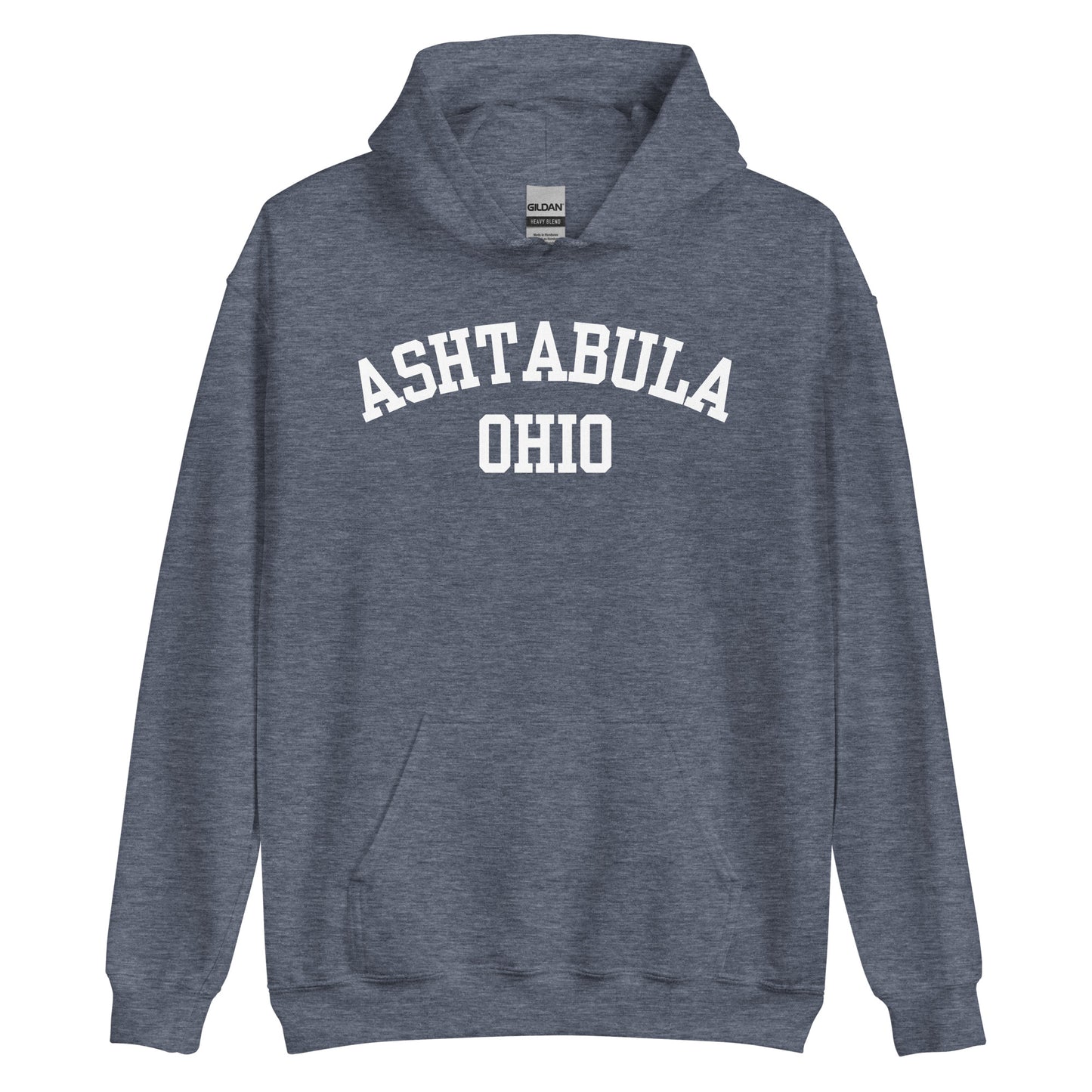 Ashtabula Ohio Block Unisex Hoodie