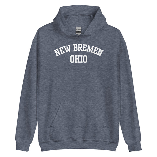 New Bremen Ohio Block Unisex Hoodie