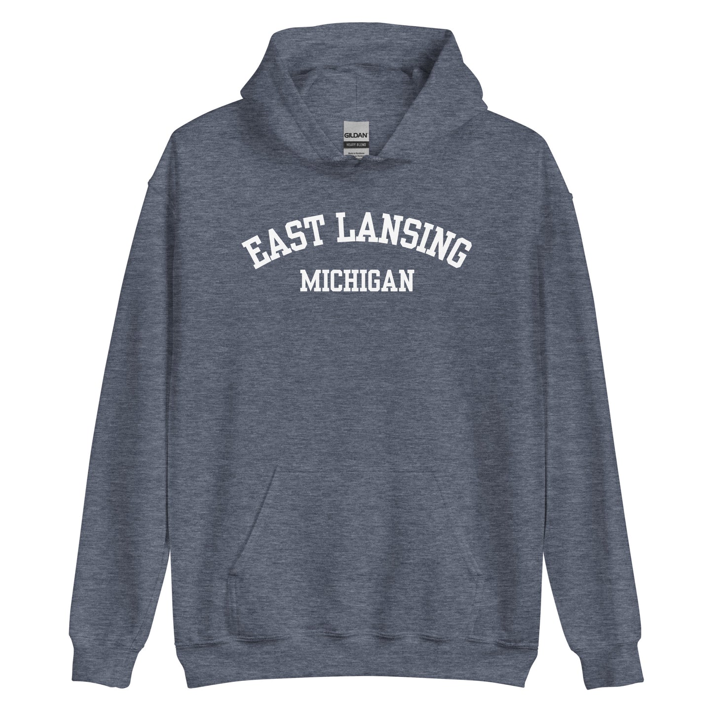 East Lansing Michigan Block Unisex Hoodie