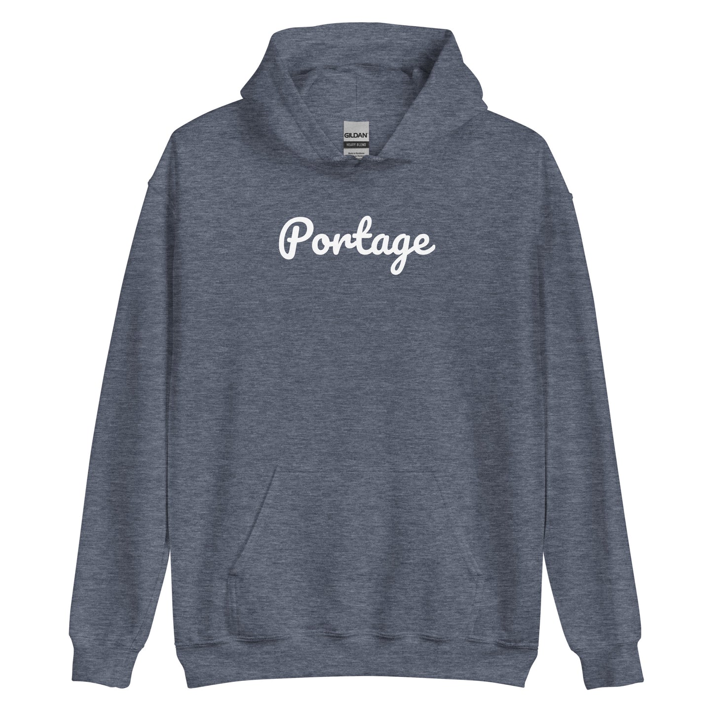 Portage Michigan Solo Script Unisex Hoodie