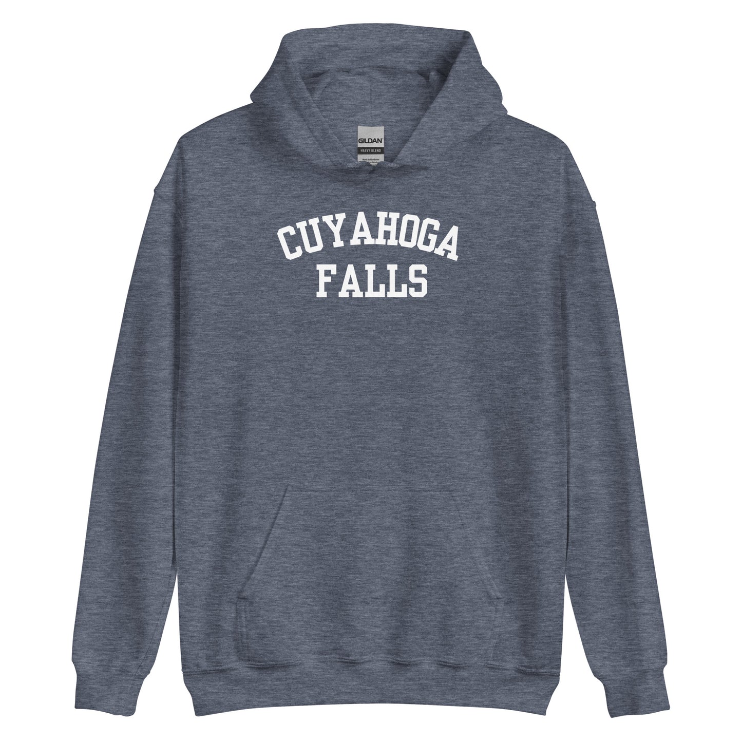 Cuyhoga Falls Ohio Block Solo Unisex Hoodie