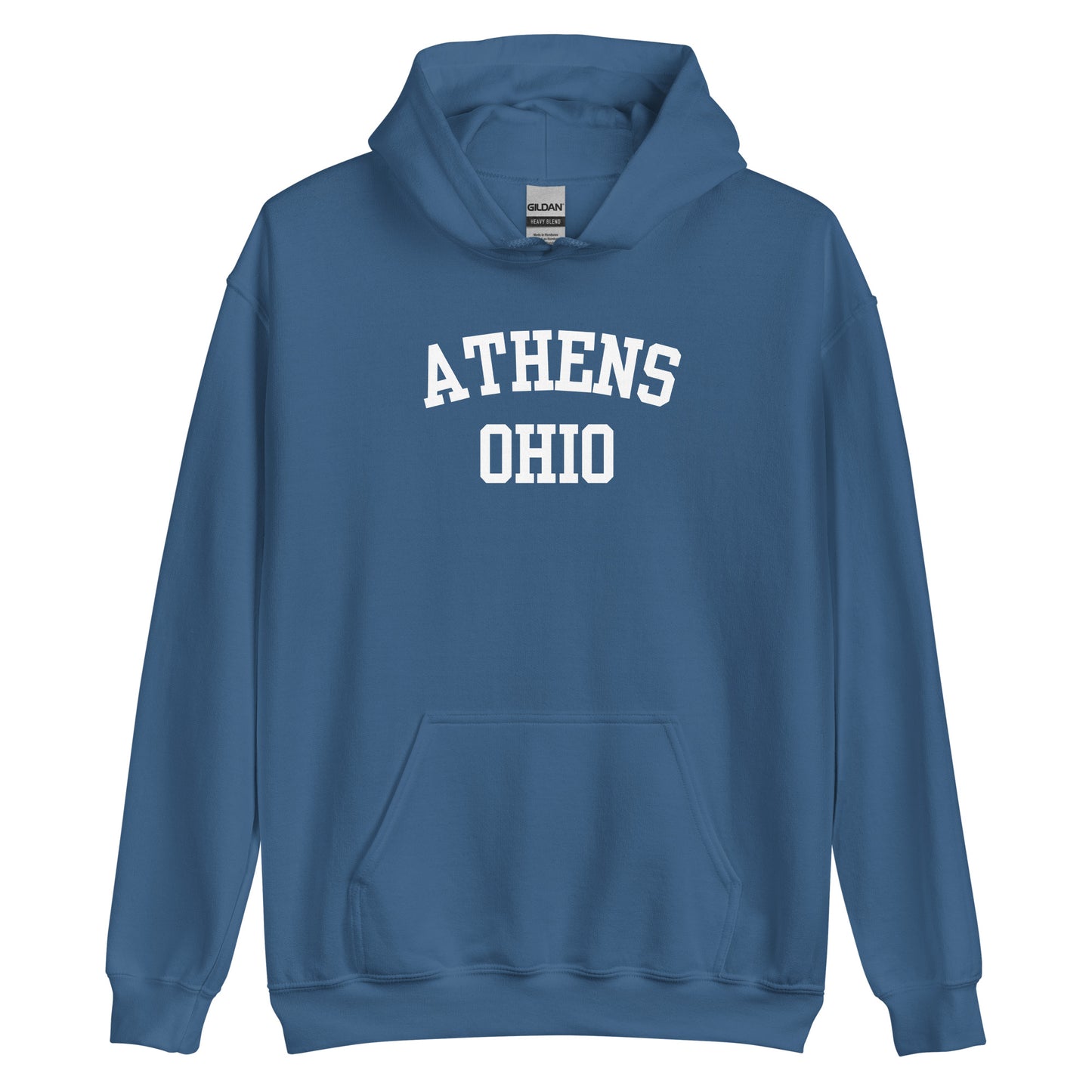 Athens Ohio Block Unisex Hoodie