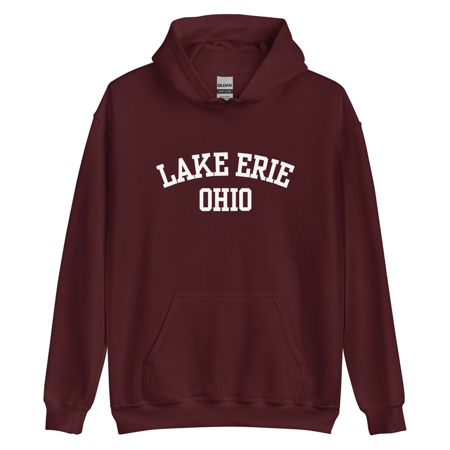 Lake Erie Ohio Block Unisex Hoodie