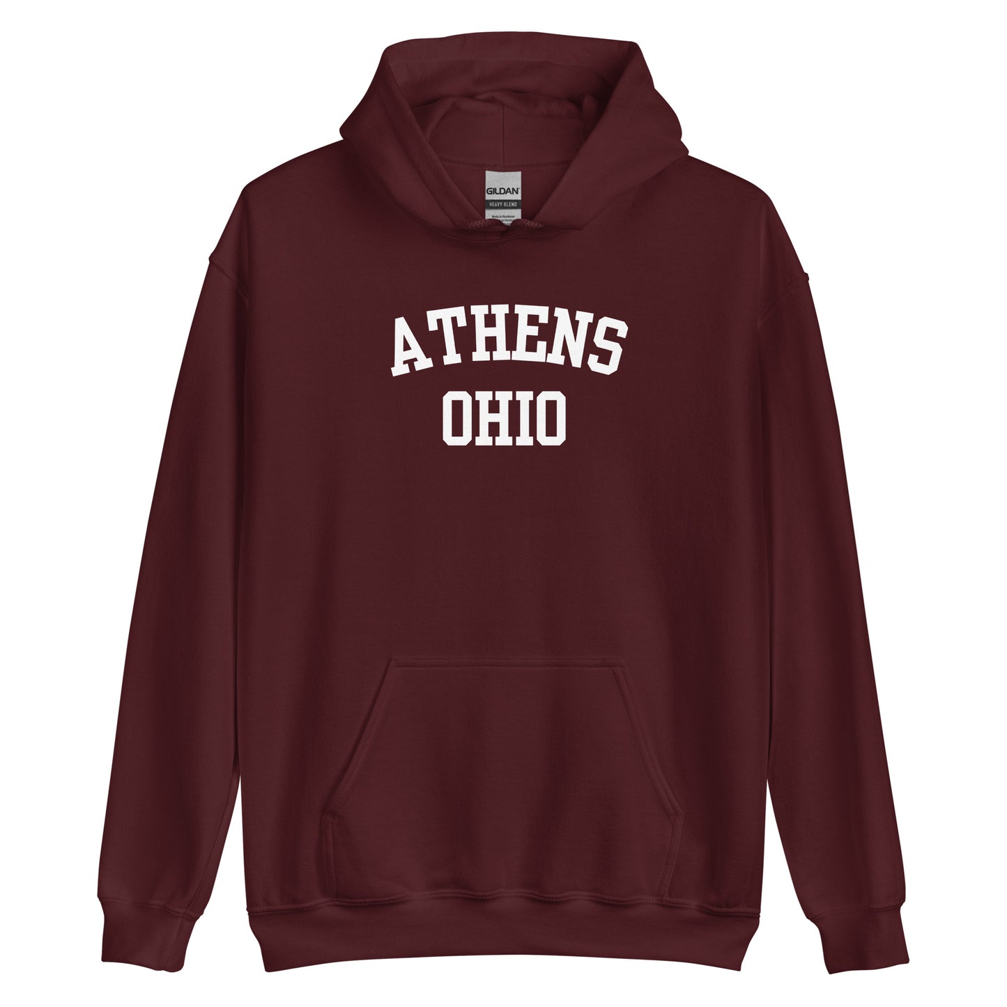 Athens Ohio Block Unisex Hoodie